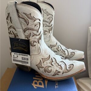 J.B. Dillon Women's White Western Boots